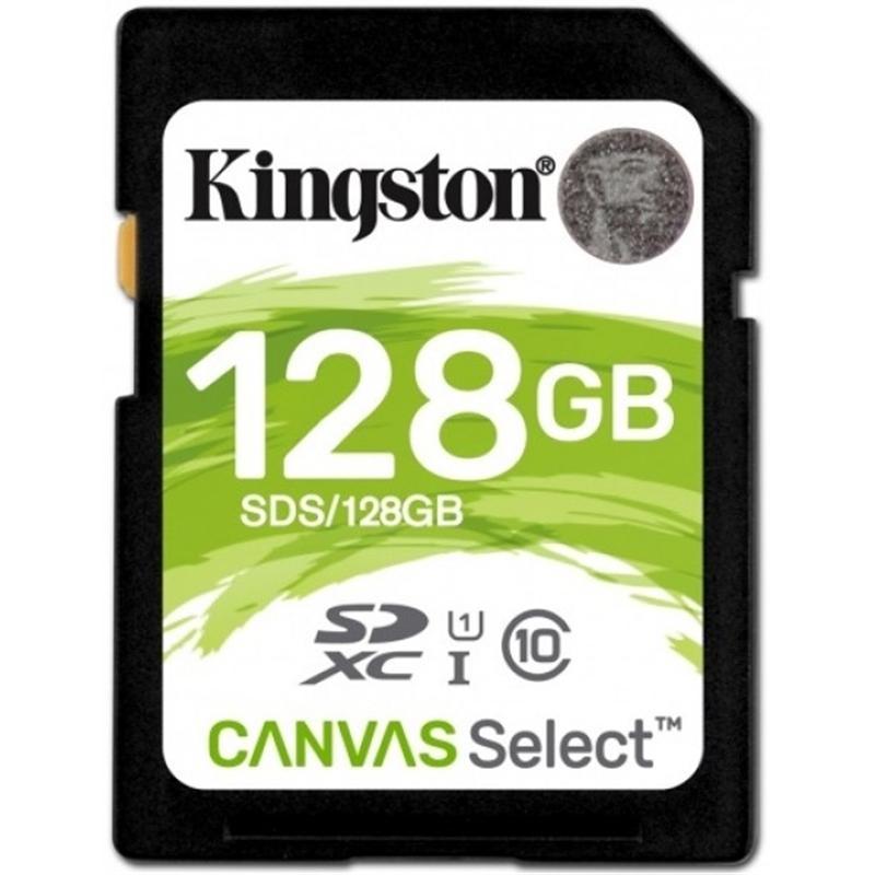 Картка пам'яті SDXC 128 GB UHS-I Class 10 Kingston Canvas Select (SDS/128GB)