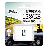 Карта пам`яті MicroSDXC 128GB UHS-I Class 10 Kingston High Endurance R95/W45MB/s (SDCE/128GB), фото 3