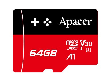 Картка пам'яті MicroSDXC 64 GB UHS-I/U3 Class 10 Apacer (AP64GMCSX10U7-RAGC)