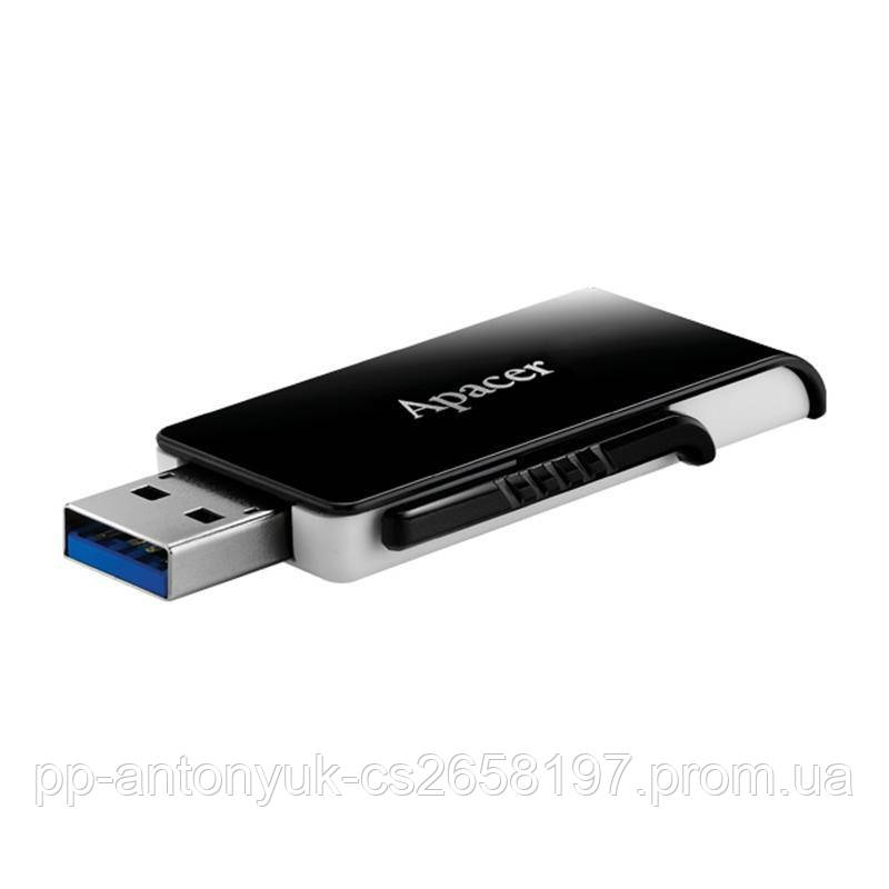 Флеш-накопичувач USB3.0 64GB Apacer AH350 Black (AP64GAH350B-1)
