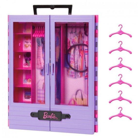Ігровий набір Барбі Бузкова шафа для одягу Barbie Fashionistas HJL65