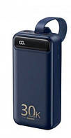 Зовнішній акумулятор (павербанк) REMAX Bole Series 20W+22.5W 30000mAh Blue (RPP-522)