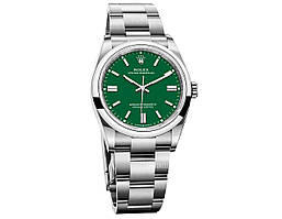ROLEX OYSTER PERPETUAL 40MM ETA 2813 SILVER GREEN. AAA