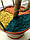 Декоративне кольорове покриття (присипка, мульча) для кімнатних рослин + добриво (декоративная присыпка) 1л, фото 2