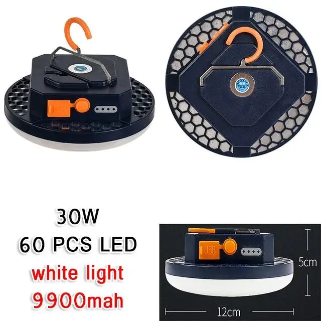 Світлодіодна лампа перезаряджається/9900mAh/ ліхтарик для дому/ підвісний ліхтар акумуляторний для кемпінгу