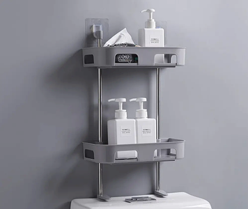 Полиця-стелаж над пральною машиною Пластикова | Полиця у ванну | Організатор для ванної
