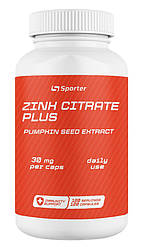 Цинк Sporter Zinc 30 citrate plus - 120 капс