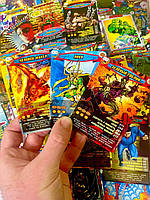 Коллекционные карточки человек паук герои и злодеи 2008-2009 года выпуска карточная игра