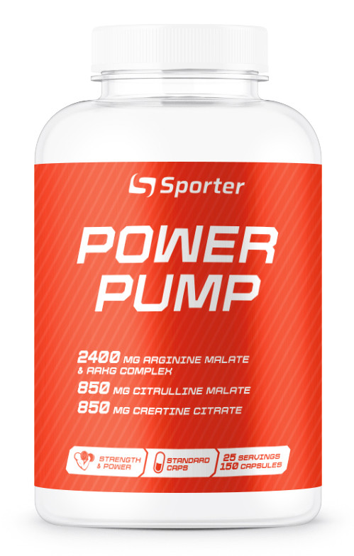 Предтрен Sporter Power Pump - 150 капс, фото 1