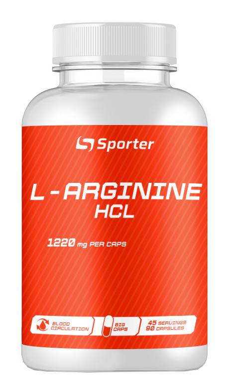 Аргінін Sporter L - Arginine HCL - 90 капс, фото 1