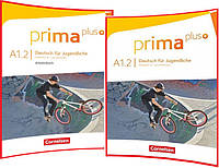 Prima plus A1.2. Schülerbuch+Arbeitsbuch. Комплект книг з німецької мови. Підручник+Зошит. Cornelsen