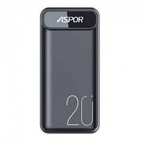 Повербанк Power Bank Aspor A396 20000mAh (22.5W/PD USB-C laptops fast charging)