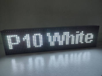 Світлодіодний екран 640x160 мм Р10 білий IP65 Wi-Fi DIP від Dvorik Led
