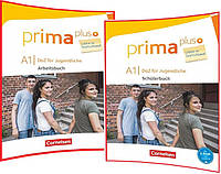 Prima plus A1. Schülerbuch+Arbeitsbuch. Комплект книг з німецької мови. Підручник+Зошит. Cornelsen