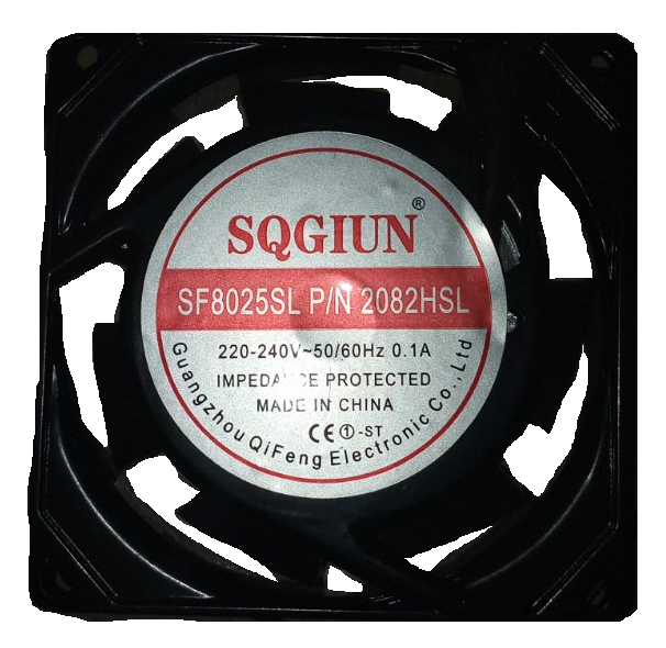 Вентилятор охолодження 81 х 81 мм 220 v., фото 1