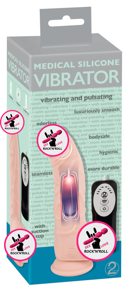 Вібратор на присосці Medical Silicone Pulsating Vib