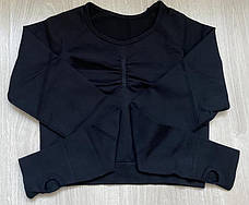 Рашгард з вирізом під палець S, Чорний (топ з довгим рукавом), фото 5