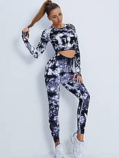 Рашгард з вирізом під палець S, Тай-Дай Білий (топ з довгим рукавом), фото 4