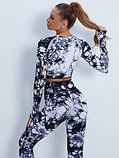 Рашгард з вирізом під палець S, Тай-Дай Білий (топ з довгим рукавом), фото 3