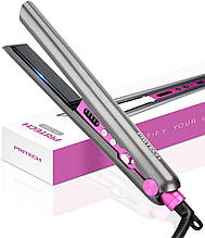 Випрямляч для волосся та бігуді PRITECH Flat Iron 2 в 1, подвійна напруга та щипці для завивки в одному, дорожня праска