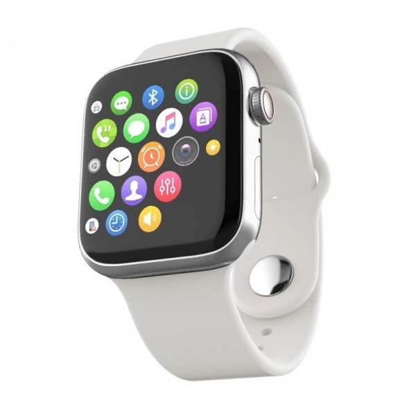 Смарт-годинник Smartwatch T500 білий, дзвінки, пульс, тиск, кисень
