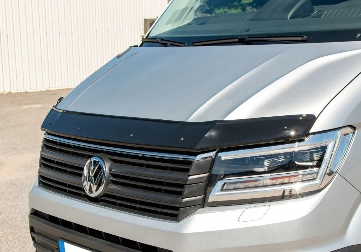 Дефлектор капота (мухобійка) (EuroCap) для авто. Volkswagen Crafter 2017↗ рр.
