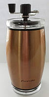 Кофемолка Kakmille с керамическими жерновами Ø7.2х17.7см, медная мельница для кофе
