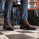Чоловічі черевики броги на байці, коричневого кольору 40 - 43 розмір, фото 6