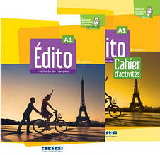 Комплект Edito 2e Edition A1 Livre de l'eleve + Cahier d'activités (Підручник + зошит) з французької мови