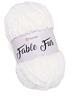 Fable Fur Yarnart-966 молочний