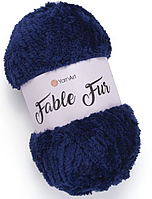 Fable Fur Yarnart-987 темно-синій