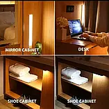 Світильник LED бездротовий з датчиком руху з акумулятором 30 см 40 діодів, фото 4