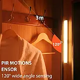 Світильник LED бездротовий з датчиком руху з акумулятором 30 см 40 діодів, фото 5