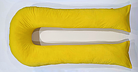 Наволочка на подушку для беременных и кормления U-340 цвет "Лимон"