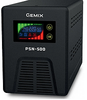 ИБП для внешнего аккумулятора Gemix PSN-500, 300 Вт, AVR, чистая синусоида, UPS Бесперебойник бытовой, ИБП AIR