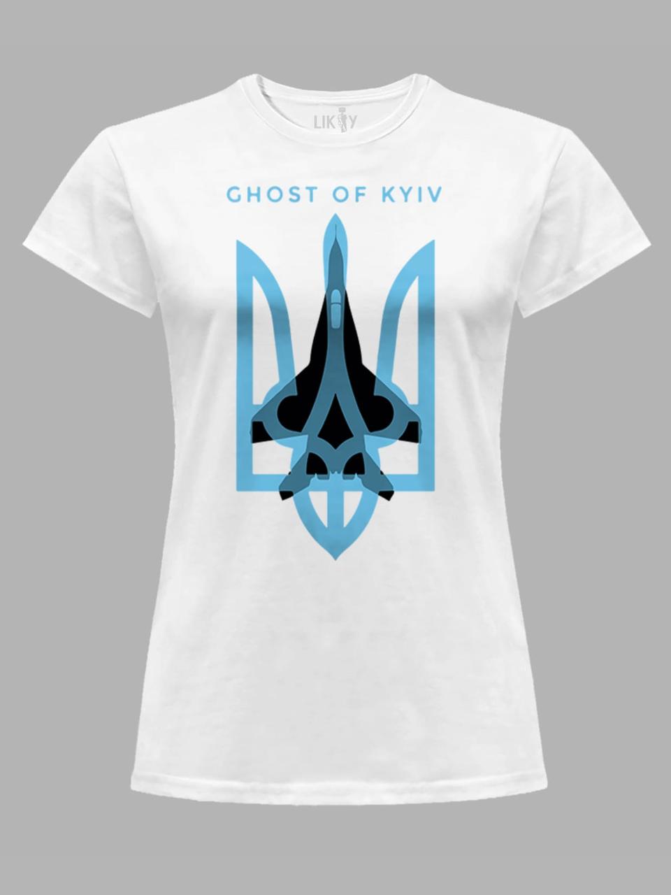 Футболка жіноча з принтом "Ghost Of Kyiv" (220314)