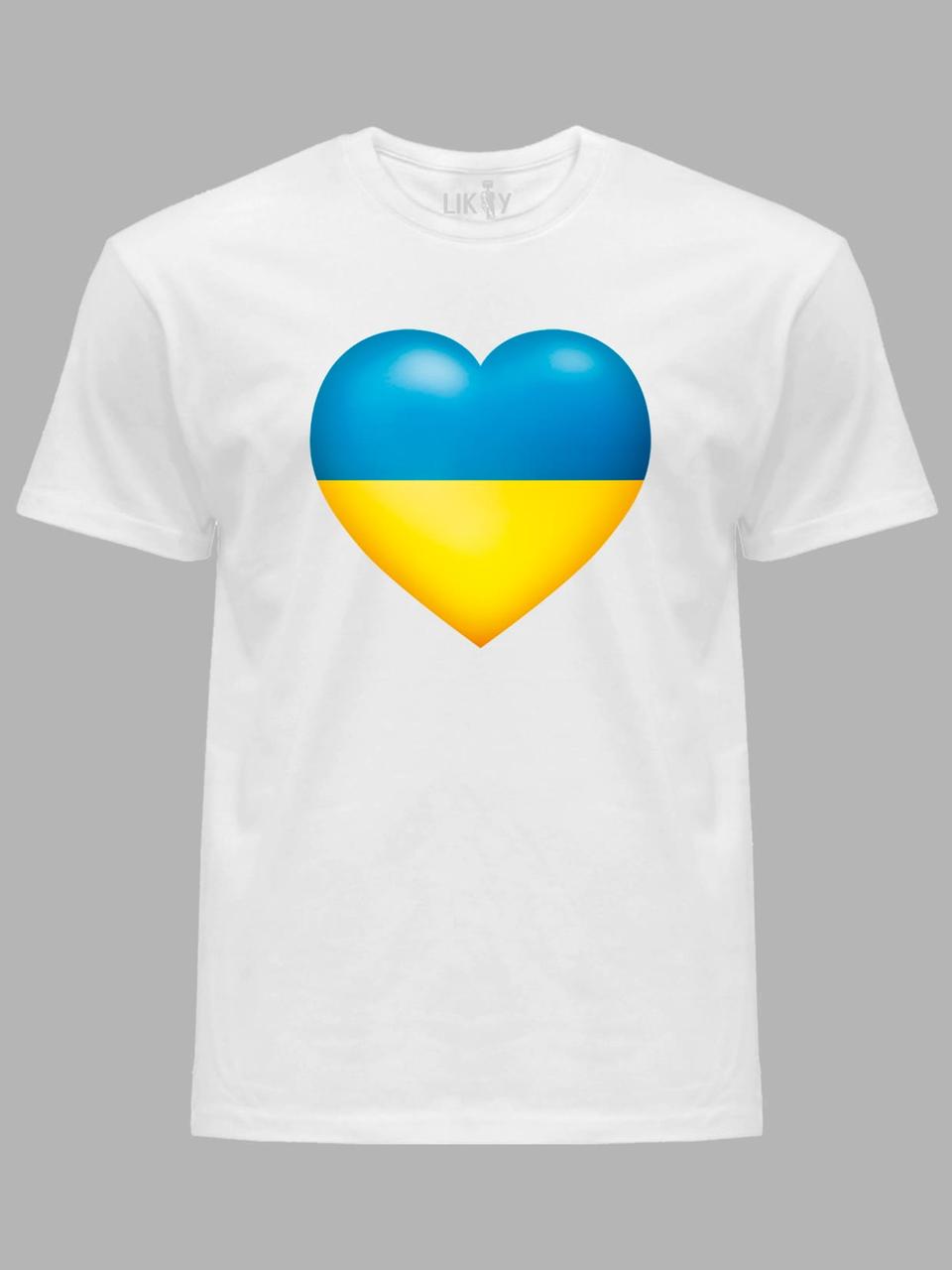 Футболка чоловіча з принтом Heart With Ukraine (22042150)