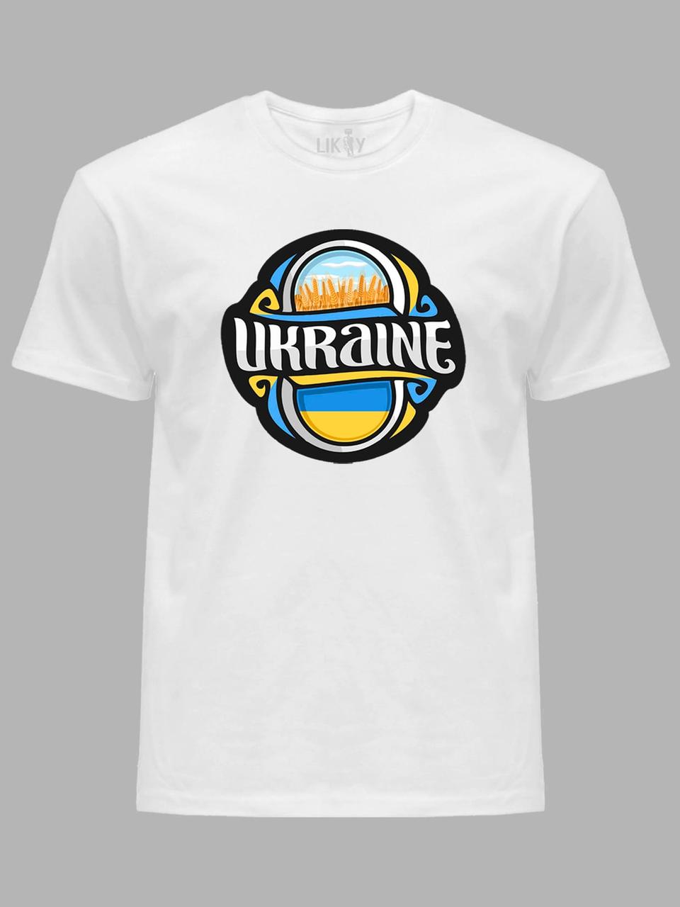 Футболка чоловіча з принтом "UKRAINE" (22042161)