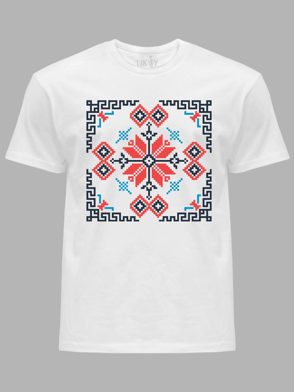 Футболка чоловіча з патріотичним принтом "Гарна вишиванка" (220822), фото 1