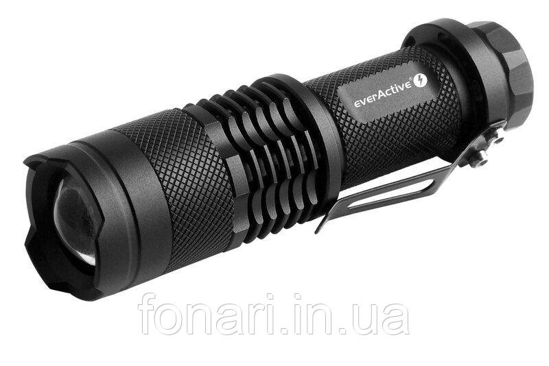 Ліхтар everActive FL-180 "Bullet", 1xAA/Li-Ion 14500 лінзовий