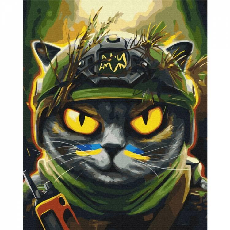 Картина за номерами Brushme, Котик Розвідник 40х50 см