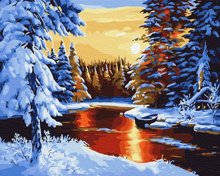 Картина за номерами Brushme, Казкова зима 40х50 см