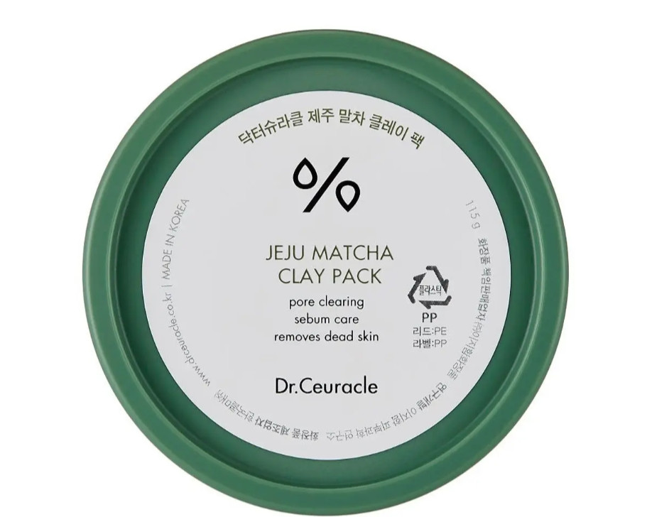 Dr.Ceuracle Jeju Matcha Clay Pack - Очищуюча глиняна маска з чаєм Матча, 115г
