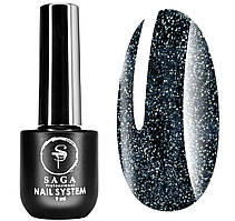 Світловідбивний гель-лак SAGA Fiery Gel №23, 9 мл - Темно-бірюзовий з шимером