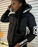 Куртка-пуховик женскаяя Chanel черная M