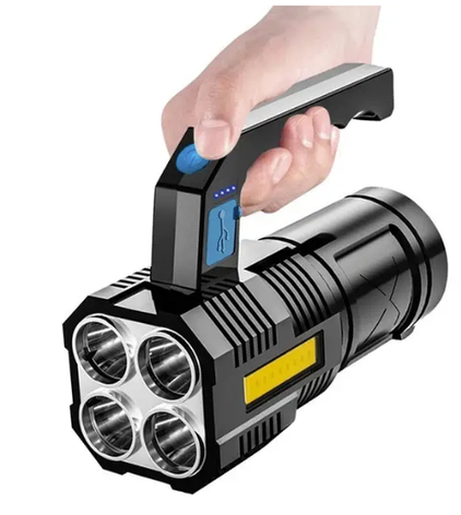 Ручна водонепроникна лампа-ліхтар "multi fuction portable lamp", чорна, фото 1