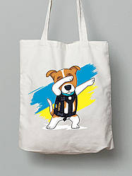 Екосумка з бавовни 38х40см з принтом "Патрон" (22042122)