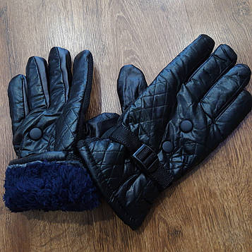 Чоловічі перчатки-дутики з хутром "FASHION GLOVES"