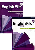English File 4th Edition Beginner Studen's Book + Workbook (підручник + зошит)