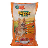 Сухой корм для взрослых собак Skipper курица и говядина 10 кг